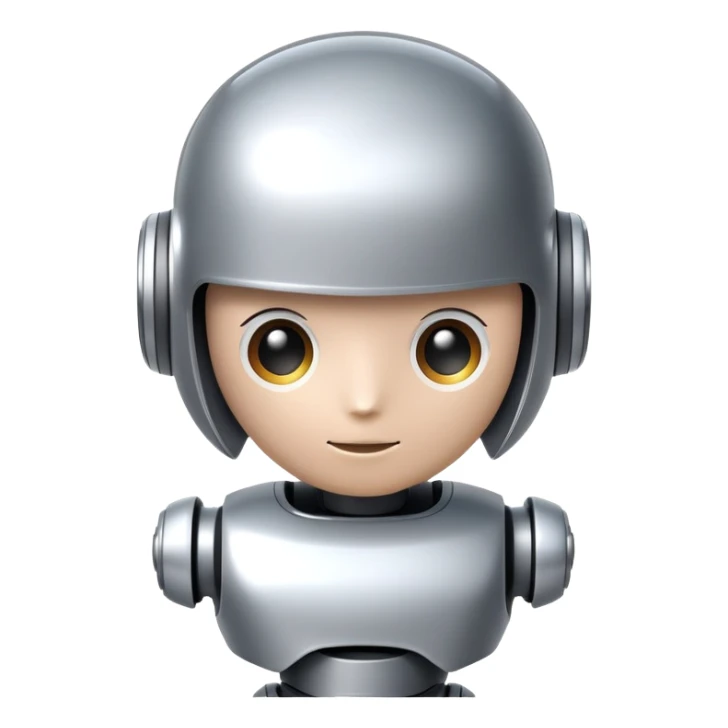 AI robot with speech bubble that has no filters or restrictions sticker