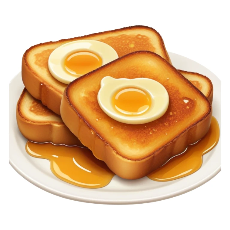 Torrijas Spanish Easter dessert toast soaked in milk and honey sticker