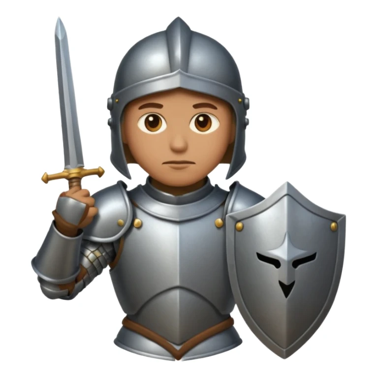 An emoji representing the ironman challenge event for an mmorpg player who crafts everything themselves the hard way, and does not buy or sell items in-game. sticker