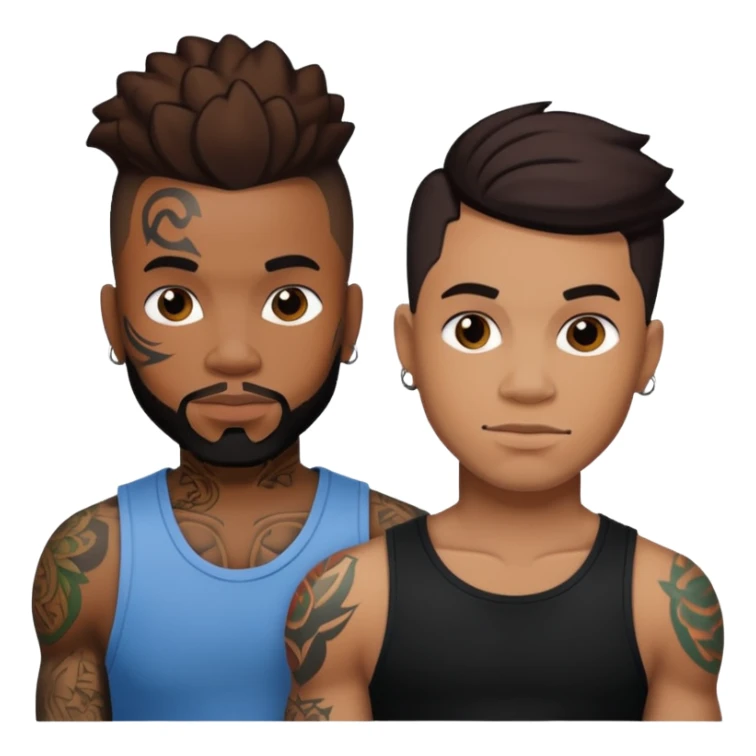 Jermaine Rivers Damian Kane With Tattoos  sticker