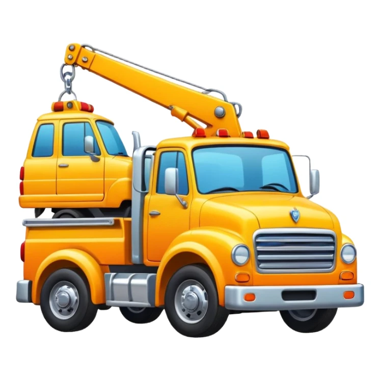 puedes crear unemojis de una camion cargando vehiculos sticker