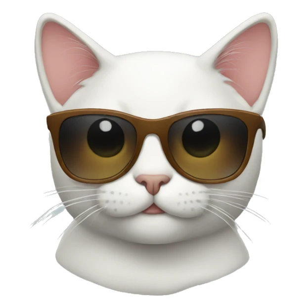 Cat with sunglasses sticker