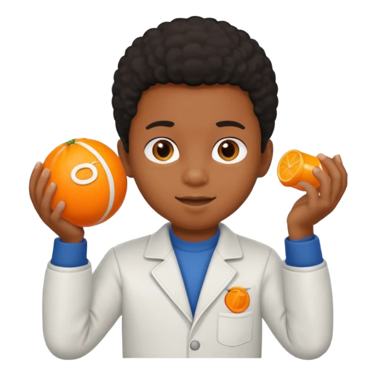 black kid playing orange formula 1 toy sticker