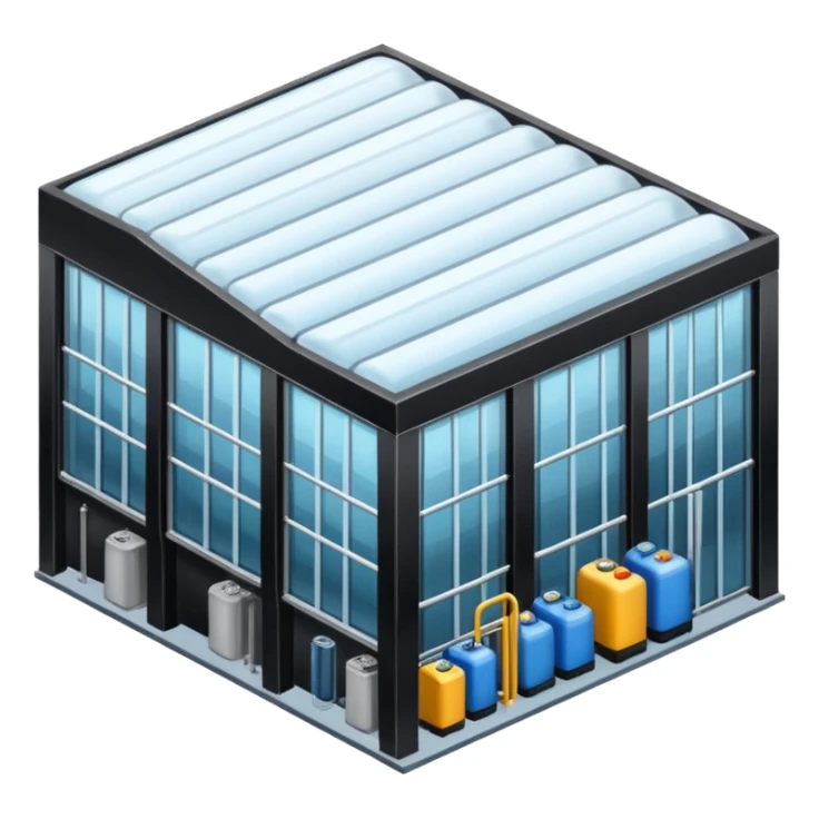 ambient and refirigeration warehouse at an angle cold sticker