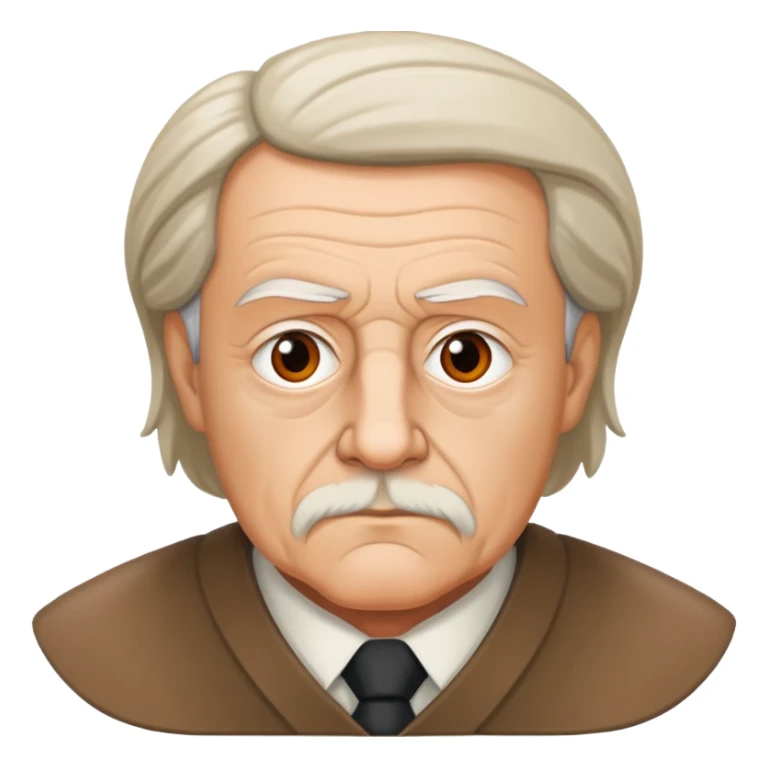 portrait of Hartmut Rosa, German philosopher sticker