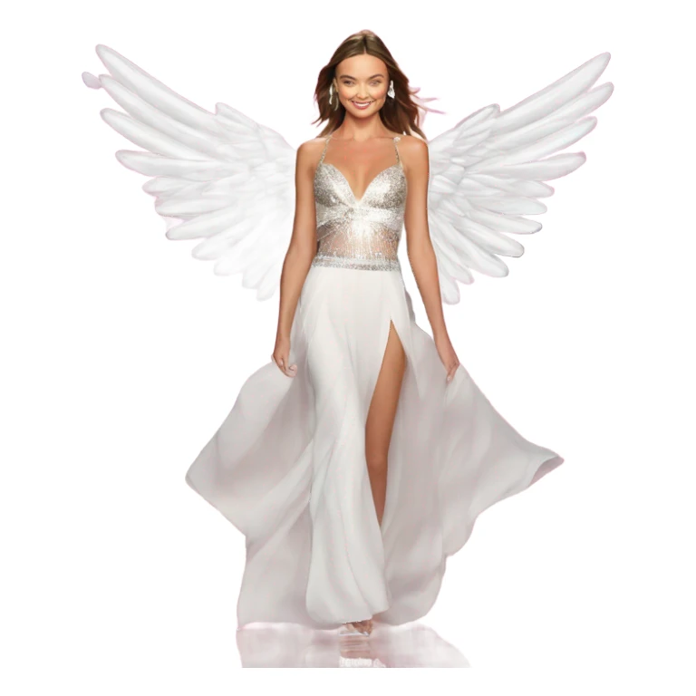 Miranda Kerr  on a runway victoria secret  angel wings sticker