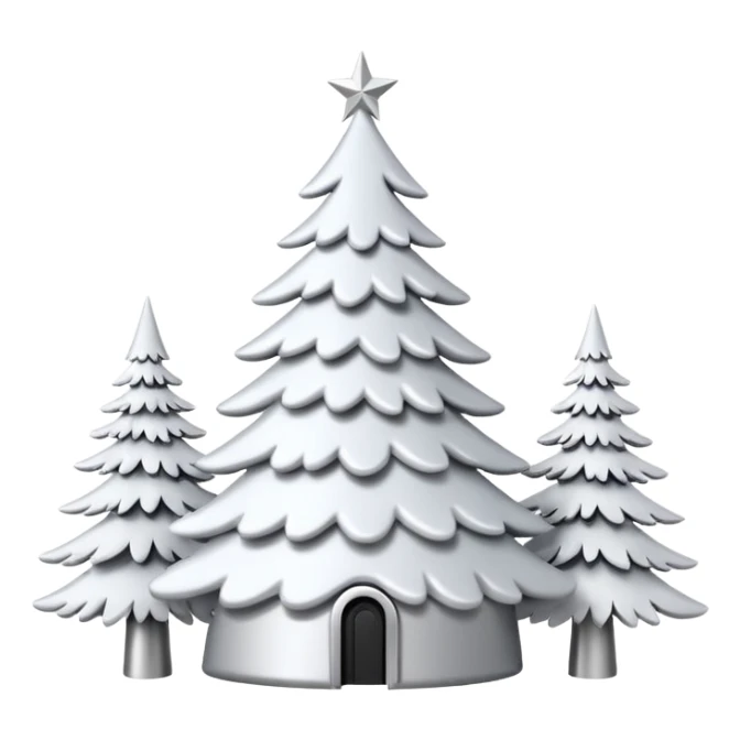 make it aesthetic white christmas decore like its from pinterest sticker