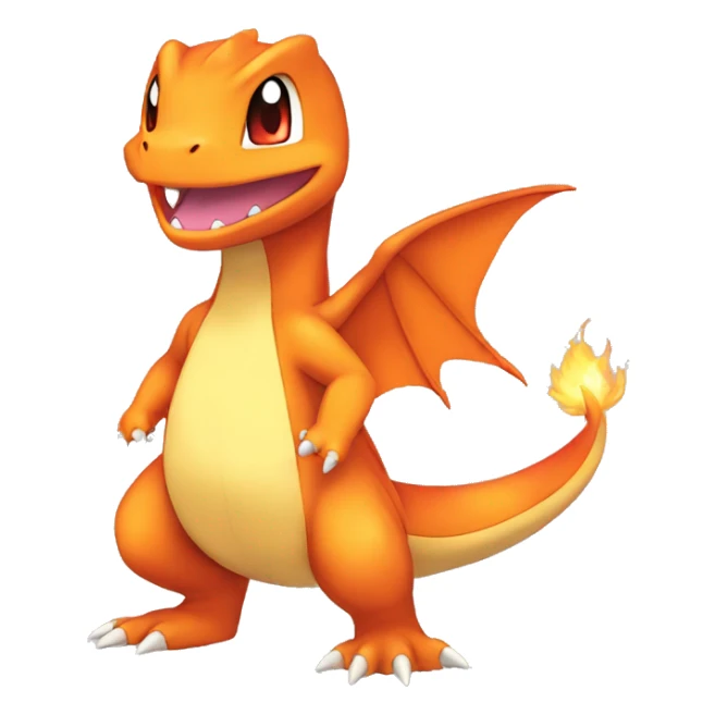  Charmander-Charmeleon-Charizard-Fakemon Full body sticker