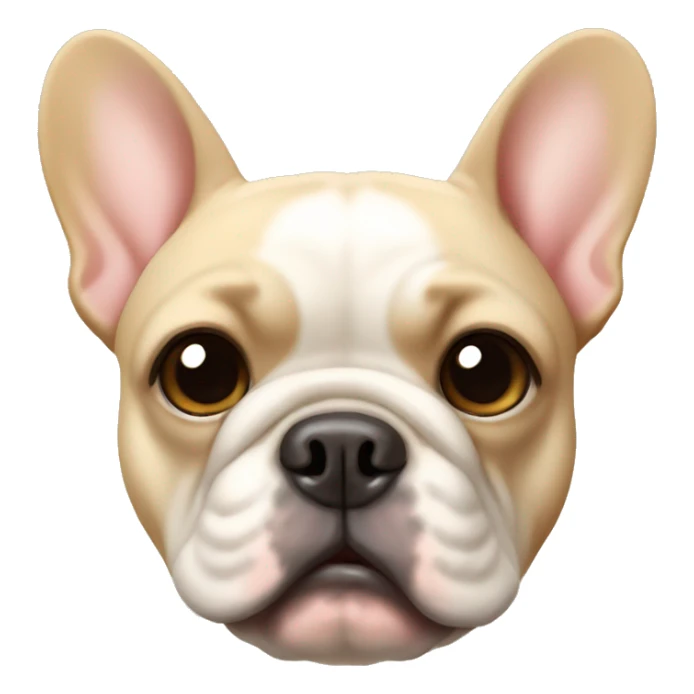 Beige French bulldog sticker