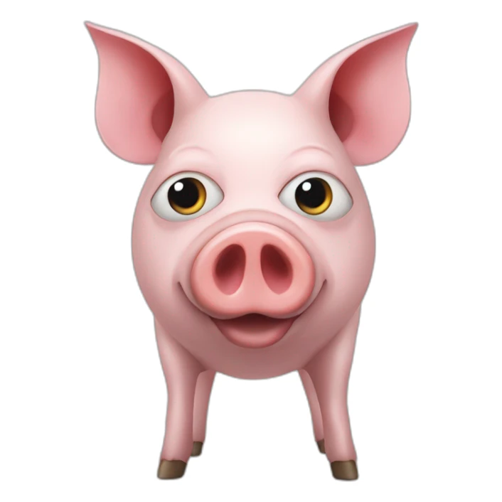 david bowie pig with a star in an eye sticker