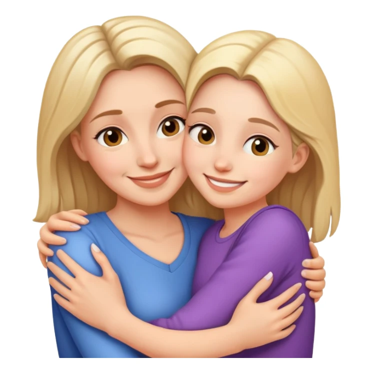 Mom with daughter love  sticker