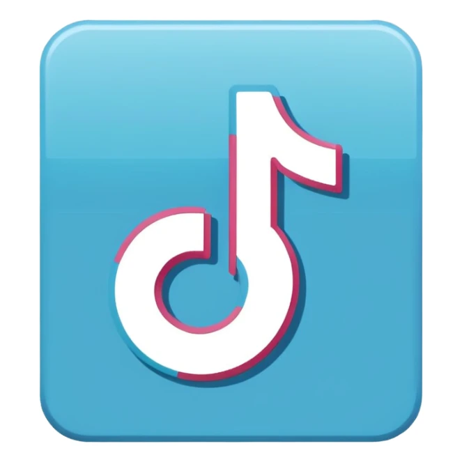 Blue sign is the right sign for TikTok sticker