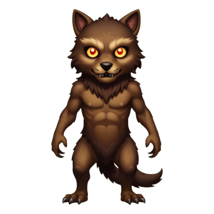 Create an emoji of  a scary Skinwalker full bodied sticker