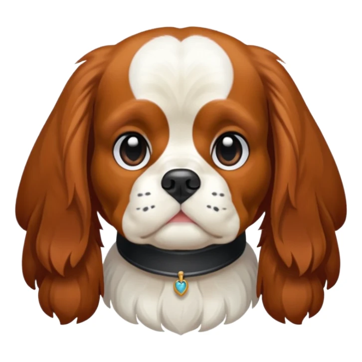 bana şaşkın suratlı yavru king charles köpek yüzü yarat sticker