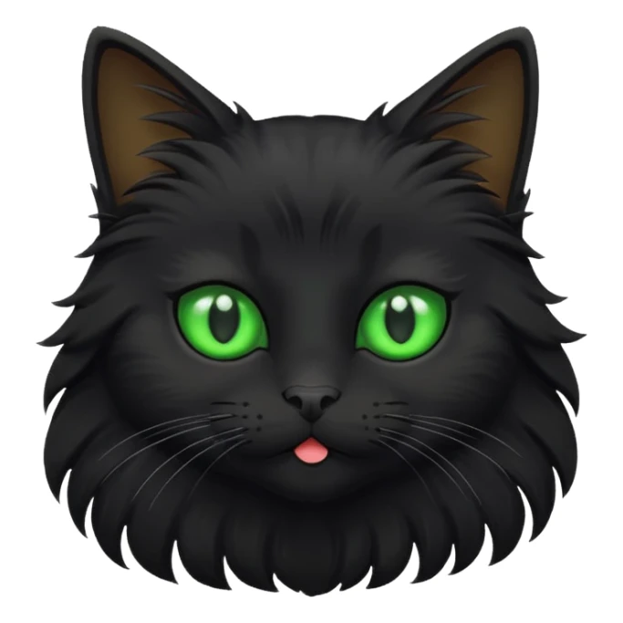 GATA NEGRO PELUDITA sticker