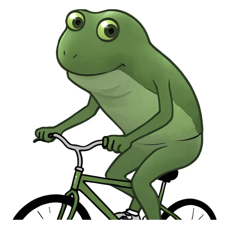 Banana person riding bike  sticker