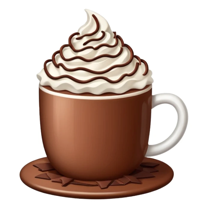 cup of hot cocoa with some toppings sticker