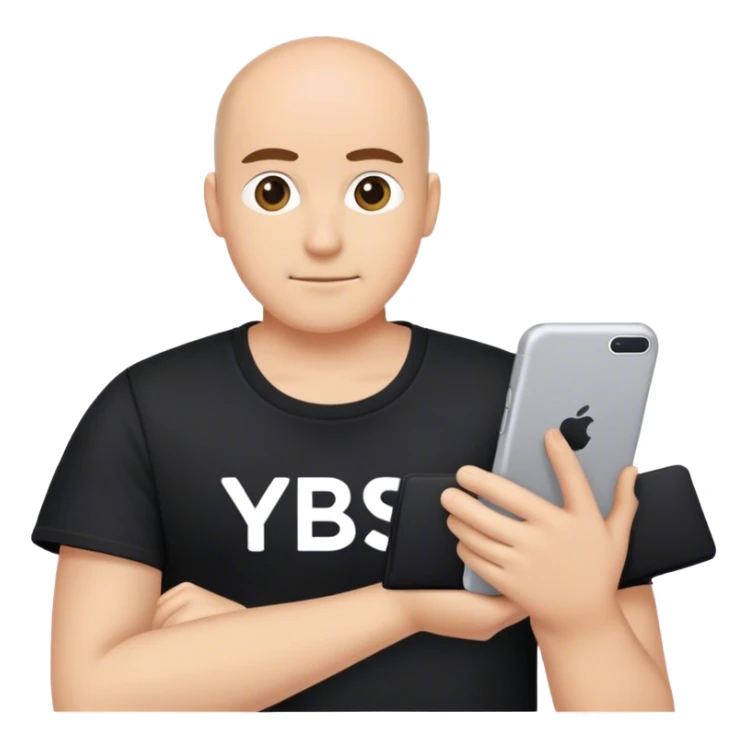 Black Shirt that says YIBSW on it sticker