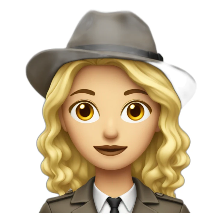 detective woman blonde sticker