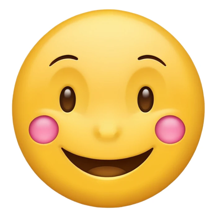 Create a Smile reaction emoji for a new social media app sticker