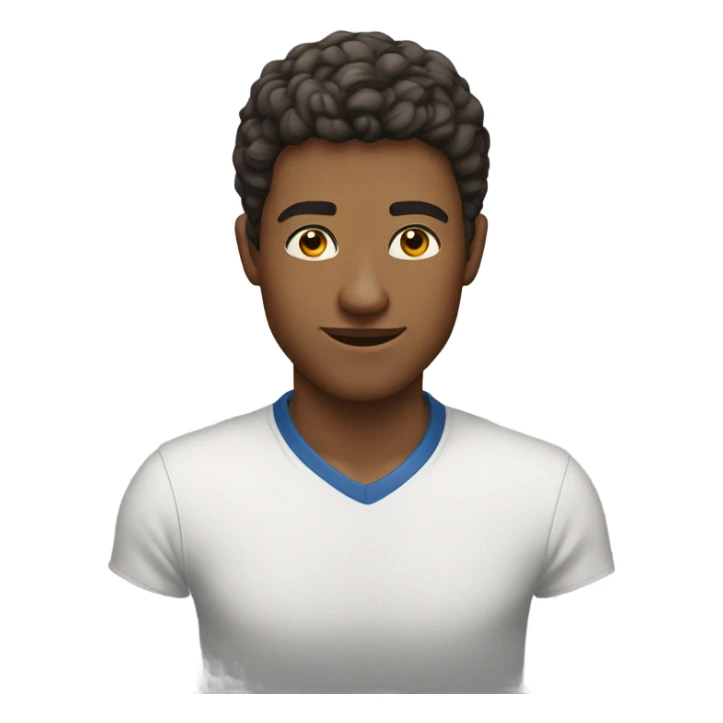 portrait of a young man that’s very fit sticker