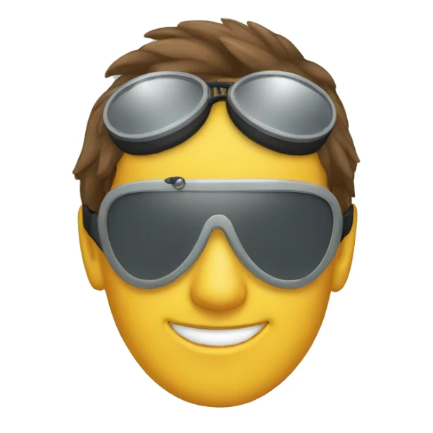 a pair of aviator goggles sticker