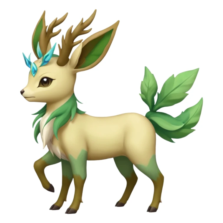 Sawsbuck-Leafeon-Amaura-Virizion-fusion (full body) sticker
