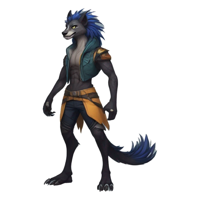 Cool Edgy Modern Vernid species by LiLaiRa full body sticker