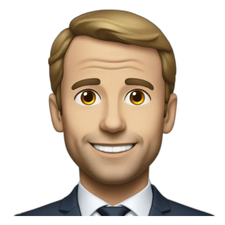 Macron sans dents sticker