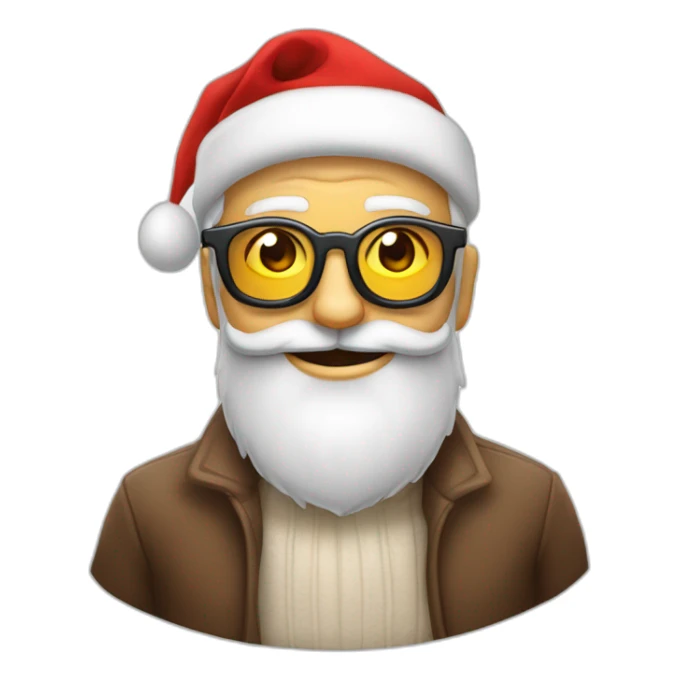 Père noël avec des lunettes de soleil sticker