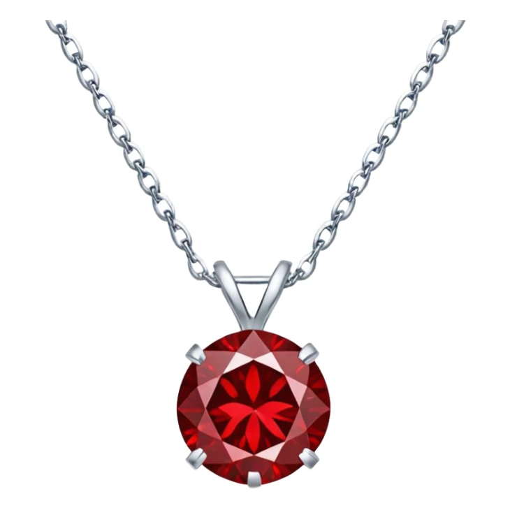 luxury red diamond necklace sticker