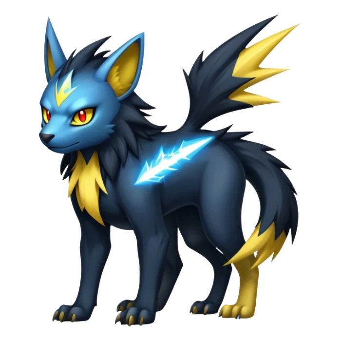 Manectric-Luxray-hybrid-creature sticker