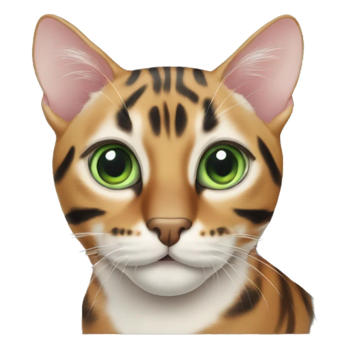 CAT bengal mit grünen Augen sticker
