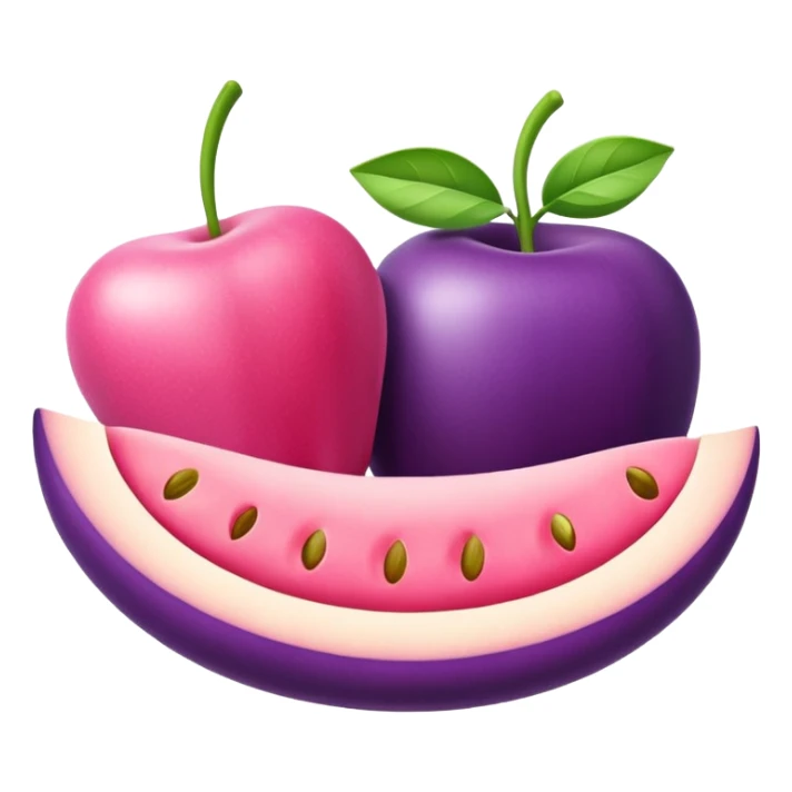 Healthy food  : 3d Icon with color of D0B8FF
 sticker