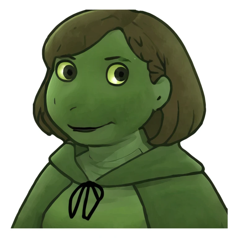 Brown hair Girl in cape cod sweater  sticker