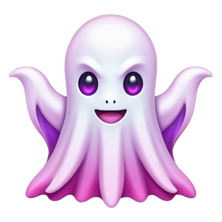 Pokemon legendary purple and pink type ghost sticker