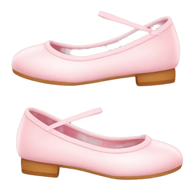 Cute pastel pink ballerina shoes sticker