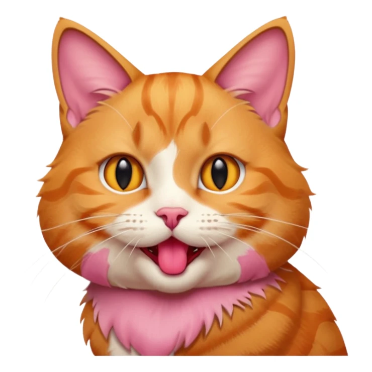 😽 cat emoji with its tongue out like this 😛 sticker