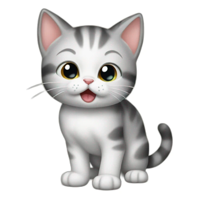 kitten farting sticker