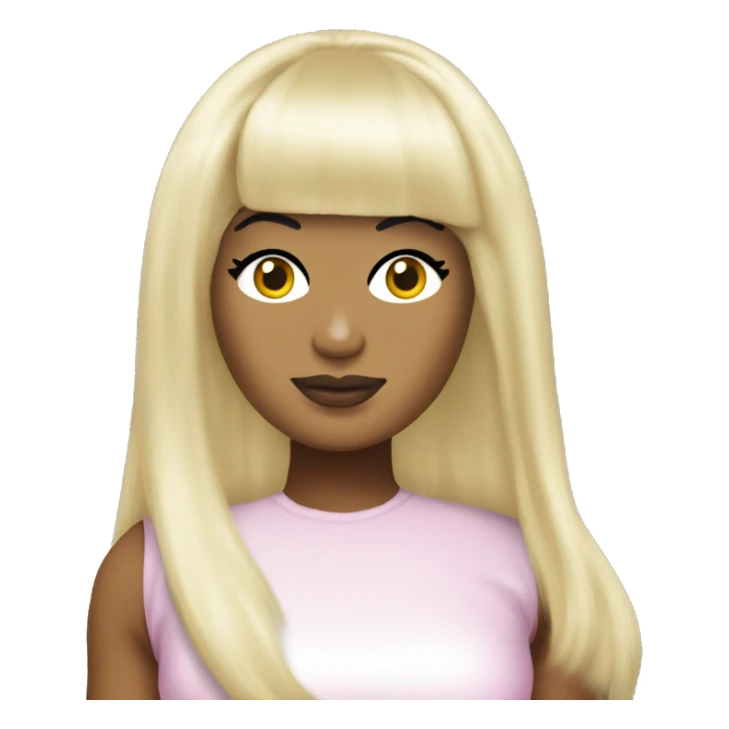 Nicki Minaj in a blonde wig  sticker