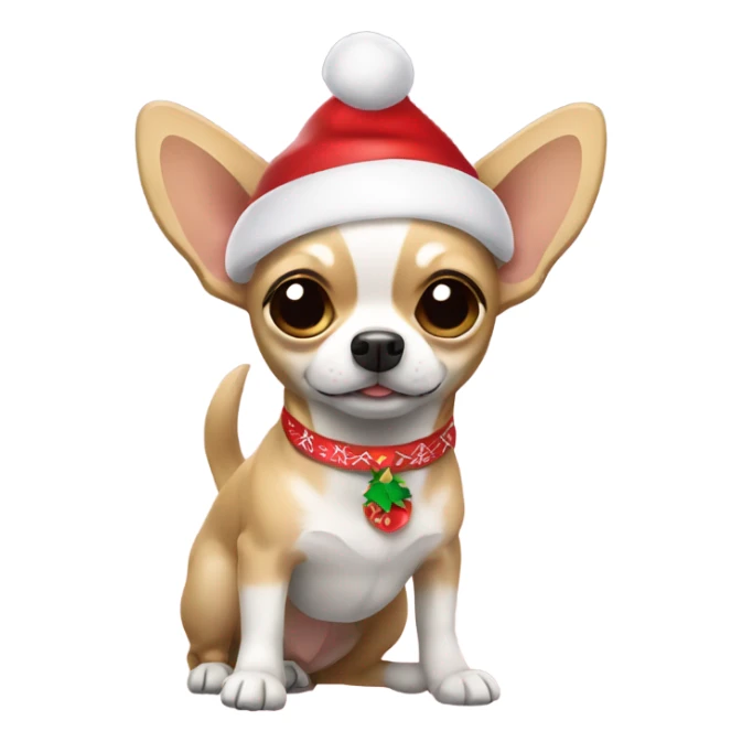 Filipina Christmas Chihuahua  sticker