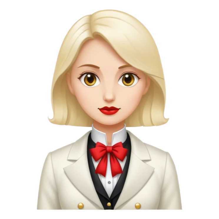 woman polish tailcoat politician sticker