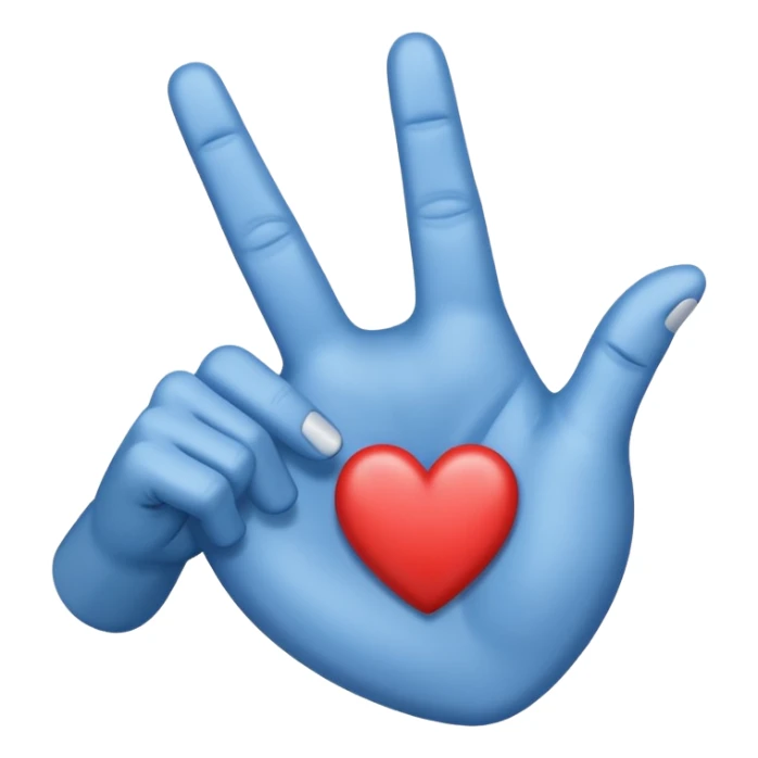 🩵 with middle finger
with the heart itself and make the finger inside it sticker