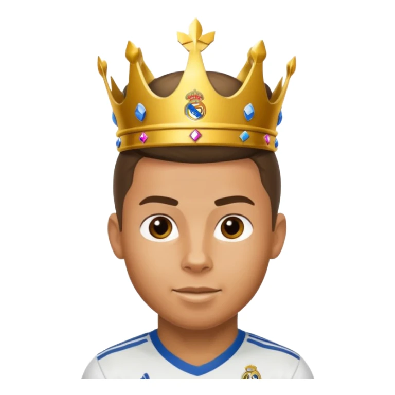 I want Ronaldo in Madrid and something over his head saying GOAT sticker