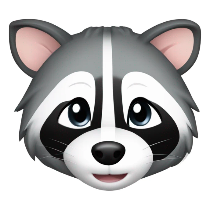 Raccoon, opossum and skunk sitting together sticker