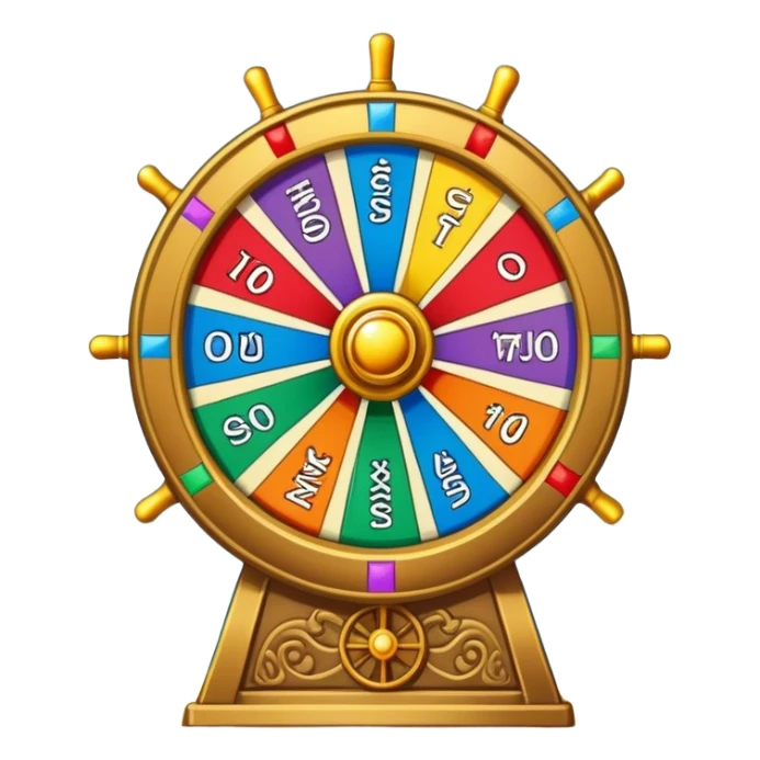 Tarot card with wheel of fortune on it sticker