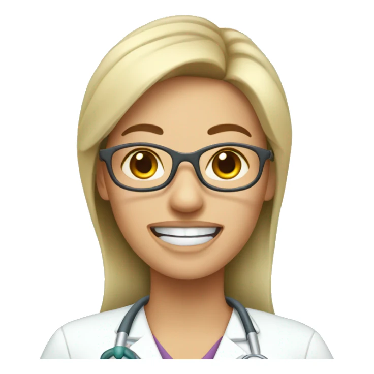 Dentist woman  sticker