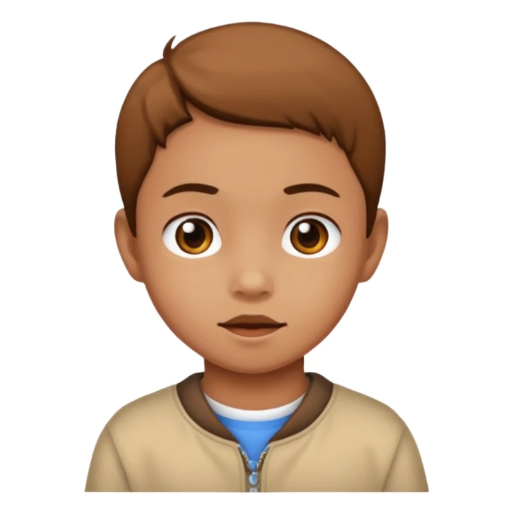 kayumanggi color of a child sticker