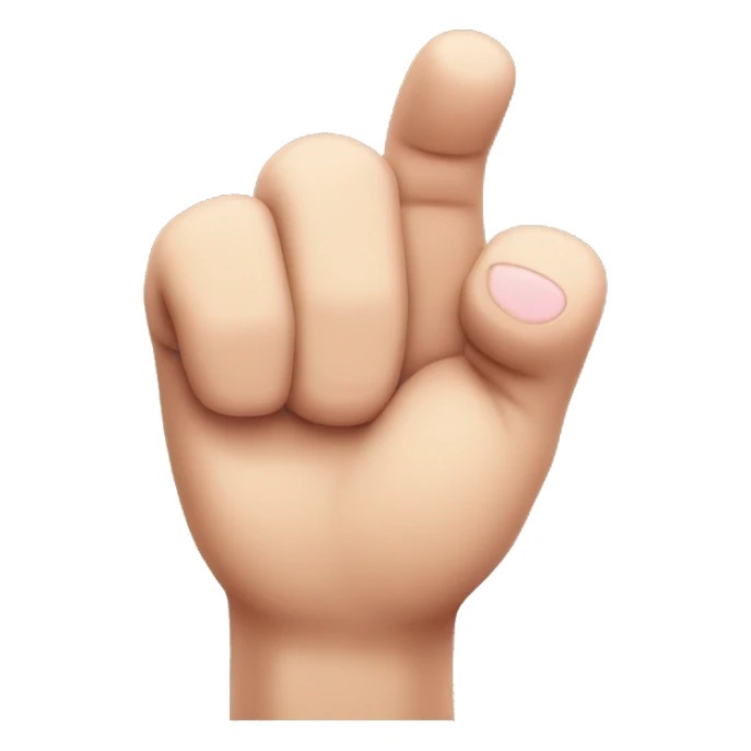 fist with index finger and pinkie finger extended sticker