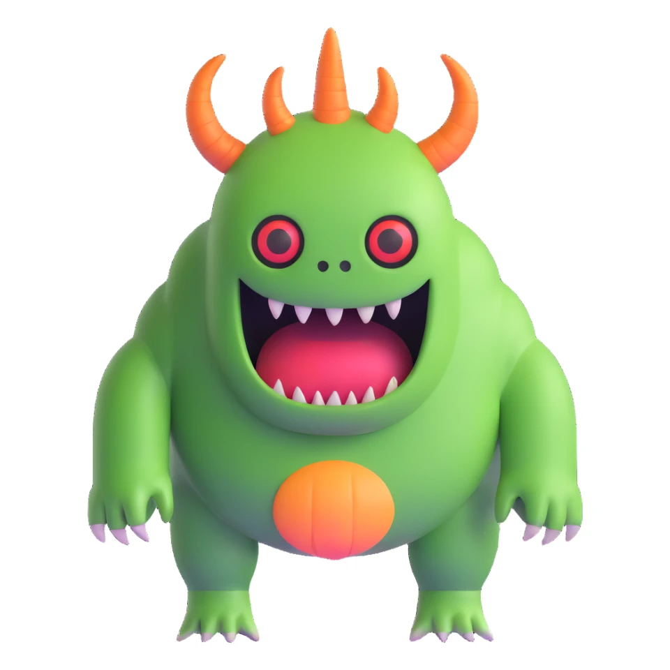 monster creature sticker